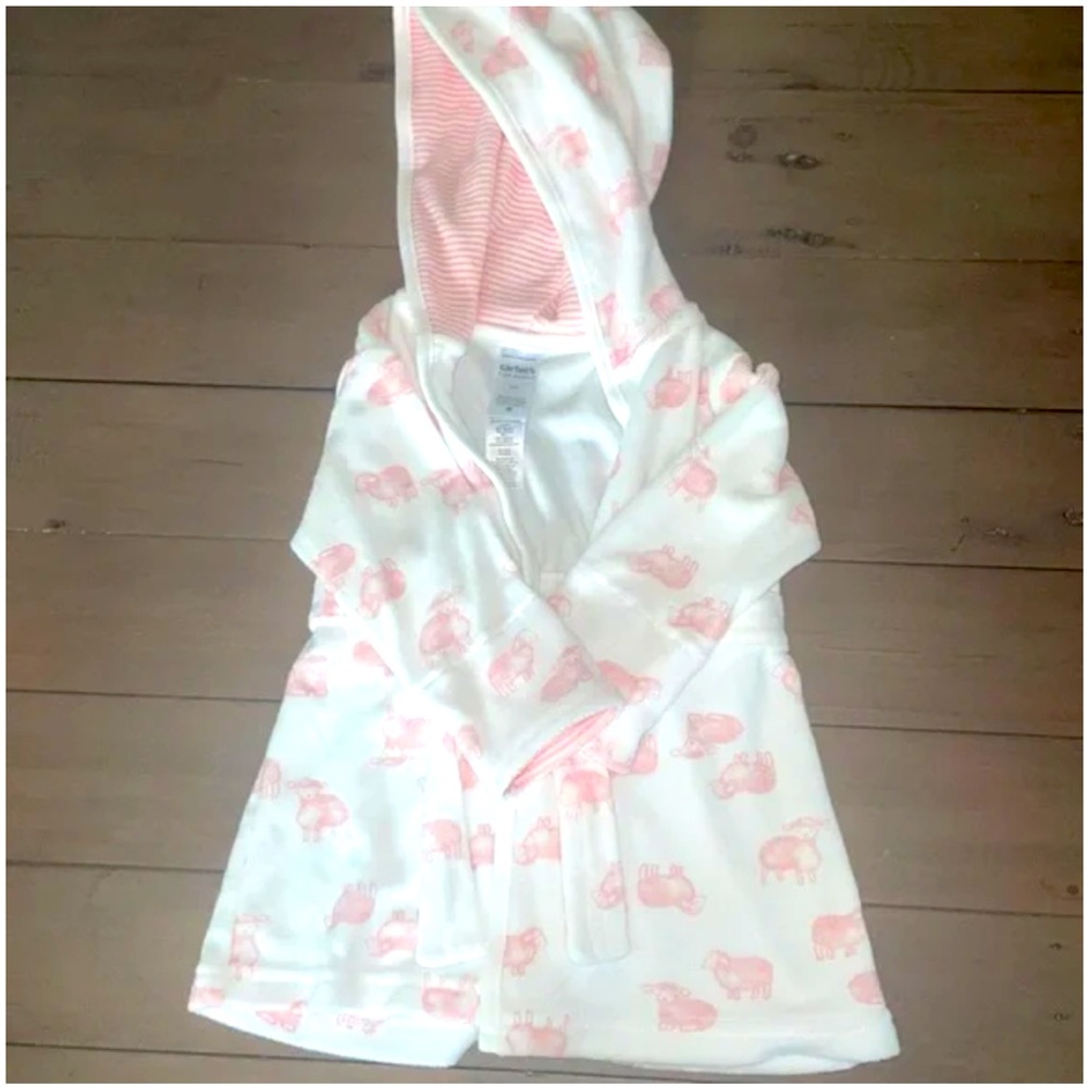 NWT Carter’s 0-9 months Just One You Baby Girls’ Bath Robe - Picture 4 of 9